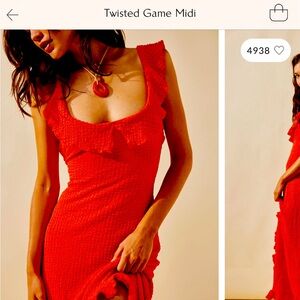 Free people - Twisted game midi dress - size L